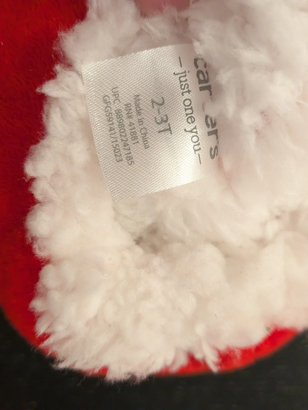 Carters cozy slip